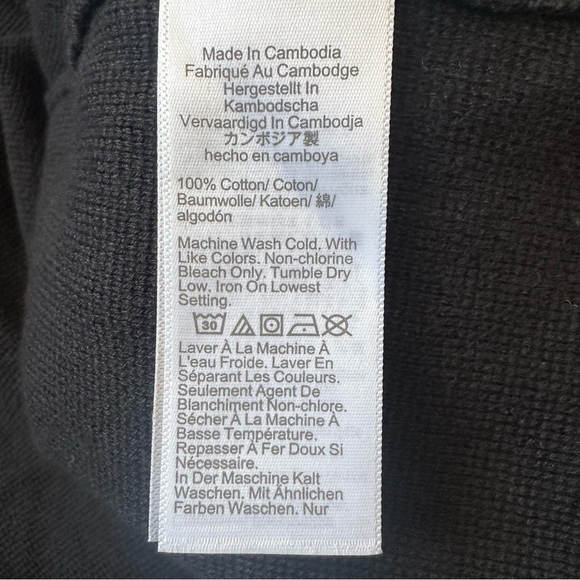 J. Crew Factory Blazer Schoolboy Sweater Single Button Front Cotton Black 3X NWT - Picture 10 of 13